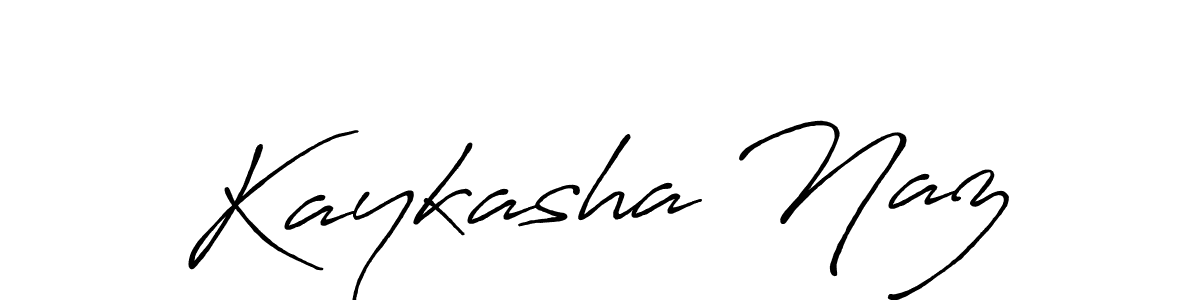 Create a beautiful signature design for name Kaykasha Naz. With this signature (Antro_Vectra_Bolder) fonts, you can make a handwritten signature for free. Kaykasha Naz signature style 7 images and pictures png