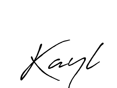 Make a beautiful signature design for name Kayl. With this signature (Antro_Vectra_Bolder) style, you can create a handwritten signature for free. Kayl signature style 7 images and pictures png