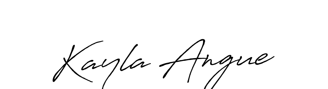 Make a beautiful signature design for name Kayla Angue. Use this online signature maker to create a handwritten signature for free. Kayla Angue signature style 7 images and pictures png