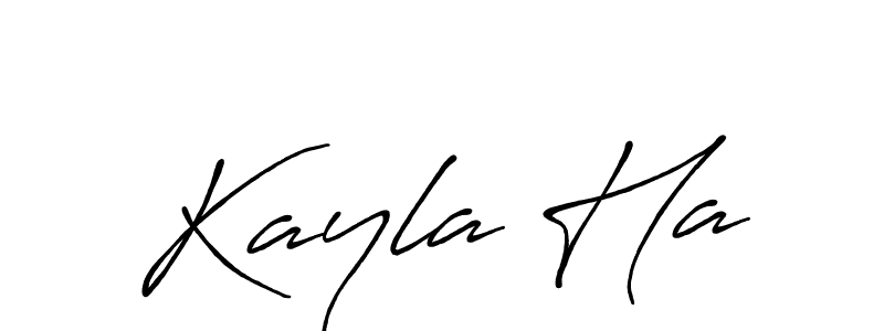 Use a signature maker to create a handwritten signature online. With this signature software, you can design (Antro_Vectra_Bolder) your own signature for name Kayla Ha. Kayla Ha signature style 7 images and pictures png