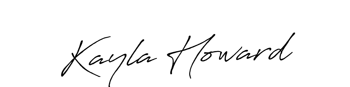 Create a beautiful signature design for name Kayla Howard. With this signature (Antro_Vectra_Bolder) fonts, you can make a handwritten signature for free. Kayla Howard signature style 7 images and pictures png