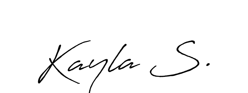 Make a beautiful signature design for name Kayla S.. Use this online signature maker to create a handwritten signature for free. Kayla S. signature style 7 images and pictures png