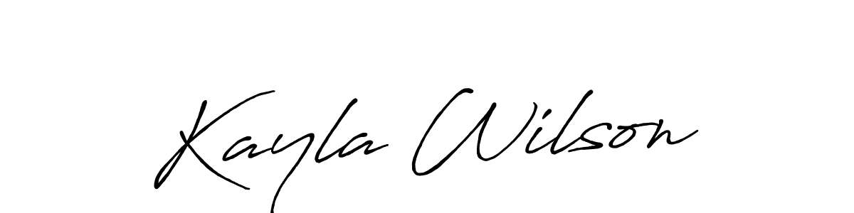 Also You can easily find your signature by using the search form. We will create Kayla Wilson name handwritten signature images for you free of cost using Antro_Vectra_Bolder sign style. Kayla Wilson signature style 7 images and pictures png