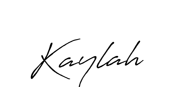 How to make Kaylah name signature. Use Antro_Vectra_Bolder style for creating short signs online. This is the latest handwritten sign. Kaylah signature style 7 images and pictures png