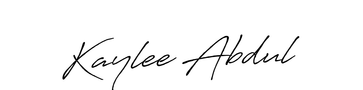 Also we have Kaylee Abdul name is the best signature style. Create professional handwritten signature collection using Antro_Vectra_Bolder autograph style. Kaylee Abdul signature style 7 images and pictures png