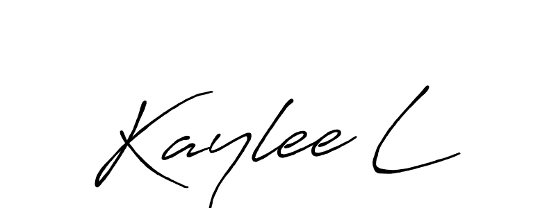 Use a signature maker to create a handwritten signature online. With this signature software, you can design (Antro_Vectra_Bolder) your own signature for name Kaylee L. Kaylee L signature style 7 images and pictures png