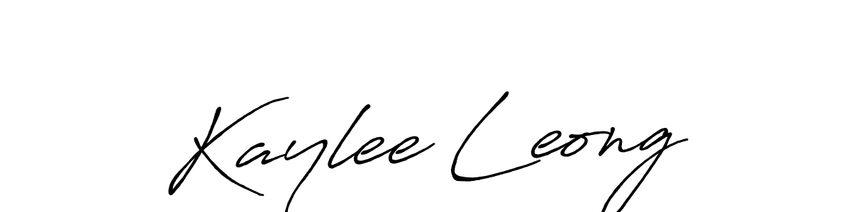 Kaylee Leong stylish signature style. Best Handwritten Sign (Antro_Vectra_Bolder) for my name. Handwritten Signature Collection Ideas for my name Kaylee Leong. Kaylee Leong signature style 7 images and pictures png