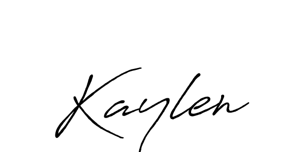 Also You can easily find your signature by using the search form. We will create Kaylen name handwritten signature images for you free of cost using Antro_Vectra_Bolder sign style. Kaylen signature style 7 images and pictures png