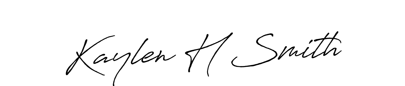 Similarly Antro_Vectra_Bolder is the best handwritten signature design. Signature creator online .You can use it as an online autograph creator for name Kaylen H Smith. Kaylen H Smith signature style 7 images and pictures png