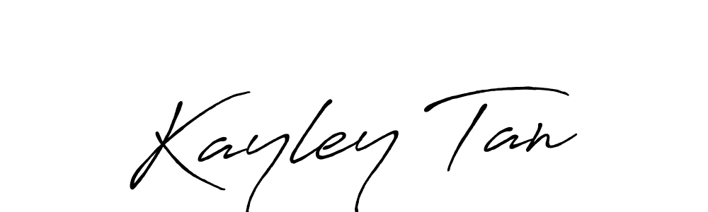 Kayley Tan stylish signature style. Best Handwritten Sign (Antro_Vectra_Bolder) for my name. Handwritten Signature Collection Ideas for my name Kayley Tan. Kayley Tan signature style 7 images and pictures png