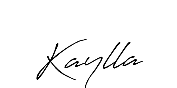 How to make Kaylla signature? Antro_Vectra_Bolder is a professional autograph style. Create handwritten signature for Kaylla name. Kaylla signature style 7 images and pictures png