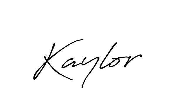 Make a beautiful signature design for name Kaylor. With this signature (Antro_Vectra_Bolder) style, you can create a handwritten signature for free. Kaylor signature style 7 images and pictures png