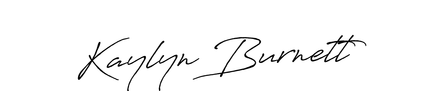 Use a signature maker to create a handwritten signature online. With this signature software, you can design (Antro_Vectra_Bolder) your own signature for name Kaylyn Burnett. Kaylyn Burnett signature style 7 images and pictures png