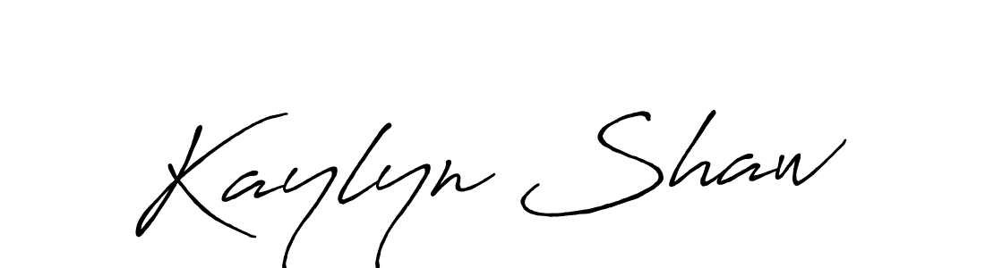 Design your own signature with our free online signature maker. With this signature software, you can create a handwritten (Antro_Vectra_Bolder) signature for name Kaylyn Shaw. Kaylyn Shaw signature style 7 images and pictures png