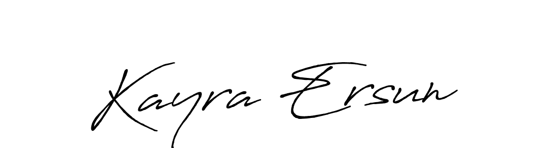 It looks lik you need a new signature style for name Kayra Ersun. Design unique handwritten (Antro_Vectra_Bolder) signature with our free signature maker in just a few clicks. Kayra Ersun signature style 7 images and pictures png