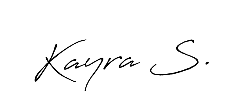You should practise on your own different ways (Antro_Vectra_Bolder) to write your name (Kayra S.) in signature. don't let someone else do it for you. Kayra S. signature style 7 images and pictures png