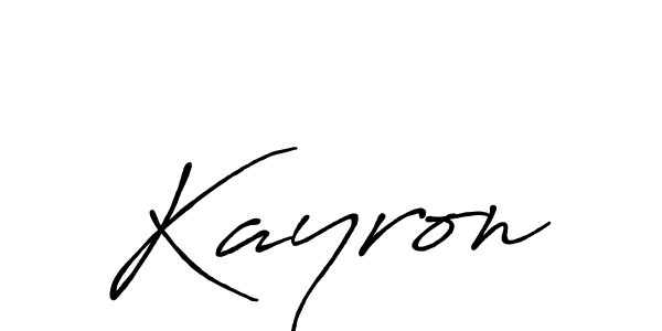 It looks lik you need a new signature style for name Kayron. Design unique handwritten (Antro_Vectra_Bolder) signature with our free signature maker in just a few clicks. Kayron signature style 7 images and pictures png