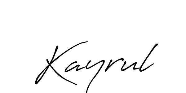 Kayrul stylish signature style. Best Handwritten Sign (Antro_Vectra_Bolder) for my name. Handwritten Signature Collection Ideas for my name Kayrul. Kayrul signature style 7 images and pictures png