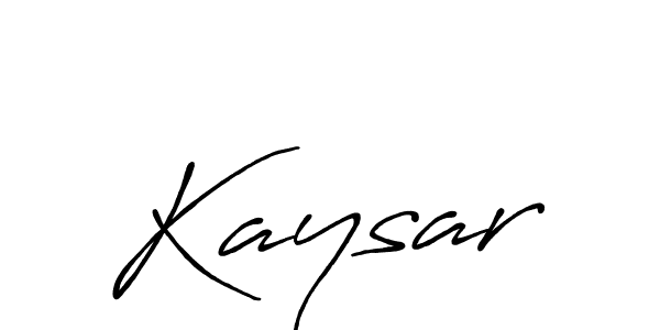 Kaysar stylish signature style. Best Handwritten Sign (Antro_Vectra_Bolder) for my name. Handwritten Signature Collection Ideas for my name Kaysar. Kaysar signature style 7 images and pictures png