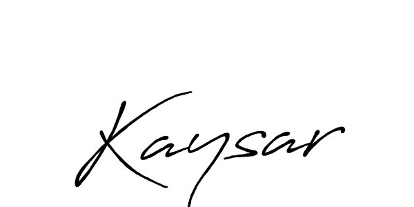 Create a beautiful signature design for name Kaysar. With this signature (Antro_Vectra_Bolder) fonts, you can make a handwritten signature for free. Kaysar signature style 7 images and pictures png