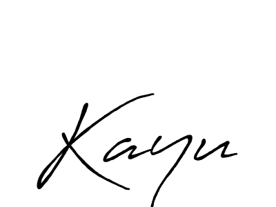 Design your own signature with our free online signature maker. With this signature software, you can create a handwritten (Antro_Vectra_Bolder) signature for name Kayu. Kayu signature style 7 images and pictures png