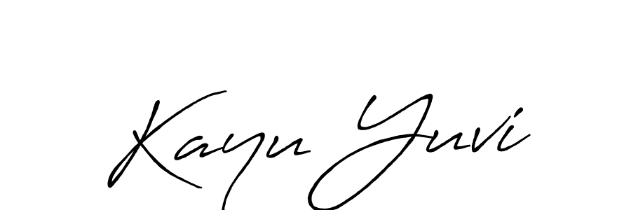 The best way (Antro_Vectra_Bolder) to make a short signature is to pick only two or three words in your name. The name Kayu Yuvi include a total of six letters. For converting this name. Kayu Yuvi signature style 7 images and pictures png