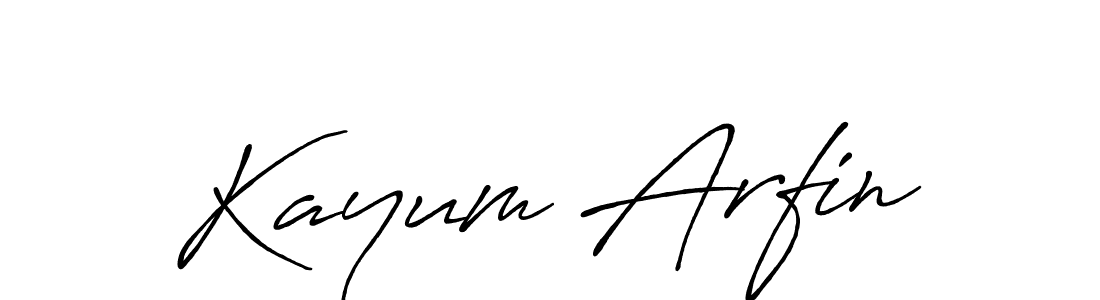 Best and Professional Signature Style for Kayum Arfin. Antro_Vectra_Bolder Best Signature Style Collection. Kayum Arfin signature style 7 images and pictures png