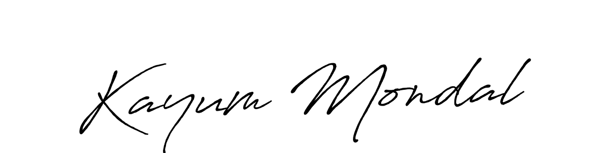 Similarly Antro_Vectra_Bolder is the best handwritten signature design. Signature creator online .You can use it as an online autograph creator for name Kayum Mondal. Kayum Mondal signature style 7 images and pictures png