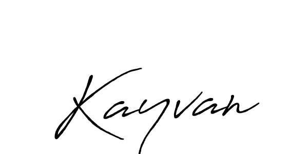 How to make Kayvan signature? Antro_Vectra_Bolder is a professional autograph style. Create handwritten signature for Kayvan name. Kayvan signature style 7 images and pictures png