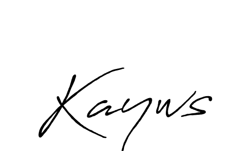 Design your own signature with our free online signature maker. With this signature software, you can create a handwritten (Antro_Vectra_Bolder) signature for name Kayws. Kayws signature style 7 images and pictures png