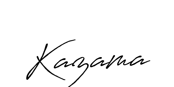 Kazama stylish signature style. Best Handwritten Sign (Antro_Vectra_Bolder) for my name. Handwritten Signature Collection Ideas for my name Kazama. Kazama signature style 7 images and pictures png