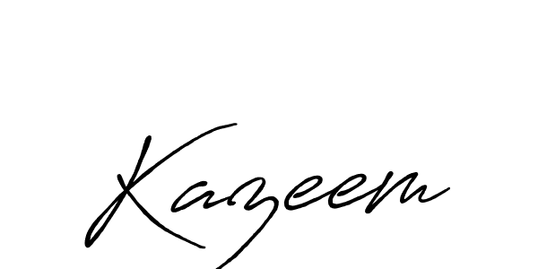 How to make Kazeem name signature. Use Antro_Vectra_Bolder style for creating short signs online. This is the latest handwritten sign. Kazeem signature style 7 images and pictures png