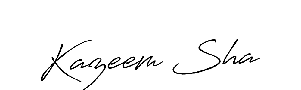 How to make Kazeem Sha signature? Antro_Vectra_Bolder is a professional autograph style. Create handwritten signature for Kazeem Sha name. Kazeem Sha signature style 7 images and pictures png