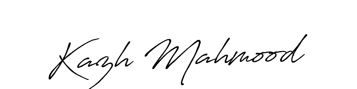 Design your own signature with our free online signature maker. With this signature software, you can create a handwritten (Antro_Vectra_Bolder) signature for name Kazh Mahmood. Kazh Mahmood signature style 7 images and pictures png