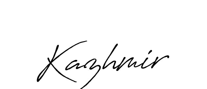 Make a beautiful signature design for name Kazhmir. With this signature (Antro_Vectra_Bolder) style, you can create a handwritten signature for free. Kazhmir signature style 7 images and pictures png