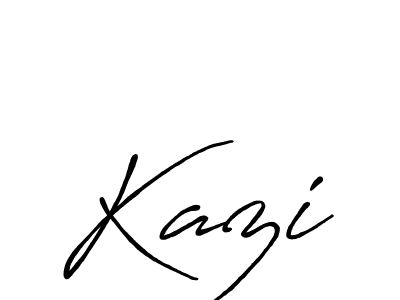 Create a beautiful signature design for name Kazi. With this signature (Antro_Vectra_Bolder) fonts, you can make a handwritten signature for free. Kazi signature style 7 images and pictures png