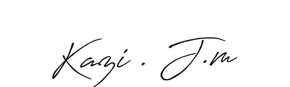 Antro_Vectra_Bolder is a professional signature style that is perfect for those who want to add a touch of class to their signature. It is also a great choice for those who want to make their signature more unique. Get Kazi . J.m name to fancy signature for free. Kazi . J.m signature style 7 images and pictures png