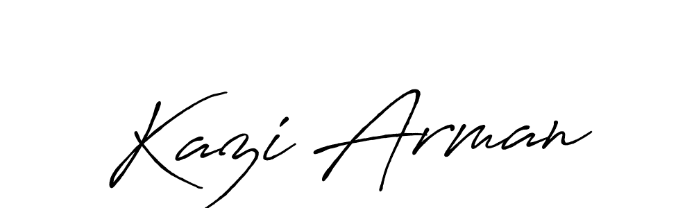 Similarly Antro_Vectra_Bolder is the best handwritten signature design. Signature creator online .You can use it as an online autograph creator for name Kazi Arman. Kazi Arman signature style 7 images and pictures png