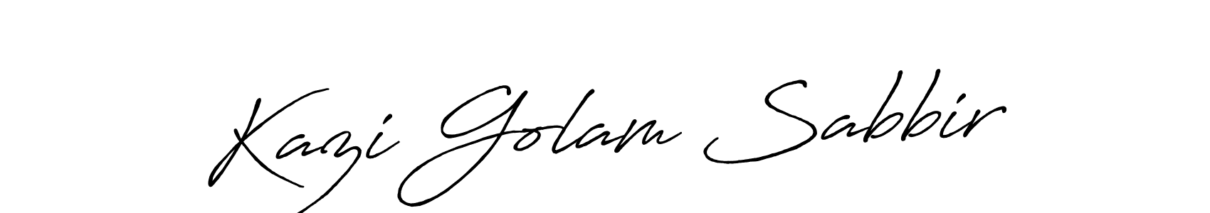 It looks lik you need a new signature style for name Kazi Golam Sabbir. Design unique handwritten (Antro_Vectra_Bolder) signature with our free signature maker in just a few clicks. Kazi Golam Sabbir signature style 7 images and pictures png