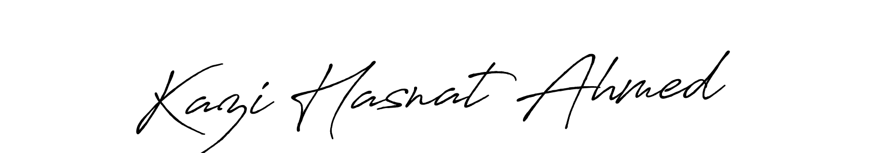 Kazi Hasnat Ahmed stylish signature style. Best Handwritten Sign (Antro_Vectra_Bolder) for my name. Handwritten Signature Collection Ideas for my name Kazi Hasnat Ahmed. Kazi Hasnat Ahmed signature style 7 images and pictures png