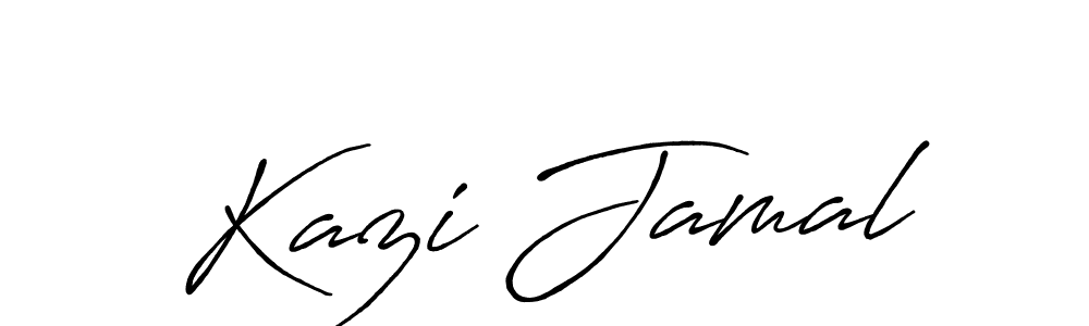 The best way (Antro_Vectra_Bolder) to make a short signature is to pick only two or three words in your name. The name Kazi Jamal include a total of six letters. For converting this name. Kazi Jamal signature style 7 images and pictures png