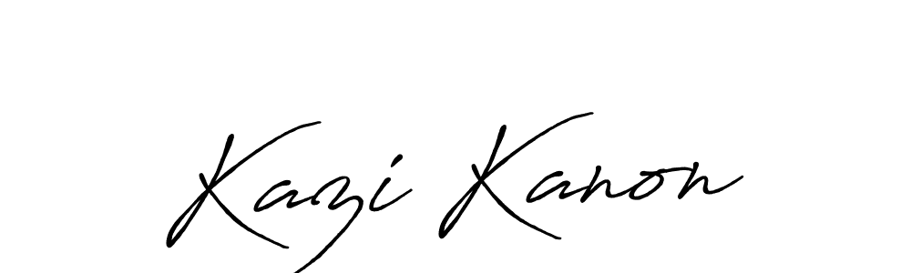 Make a beautiful signature design for name Kazi Kanon. Use this online signature maker to create a handwritten signature for free. Kazi Kanon signature style 7 images and pictures png