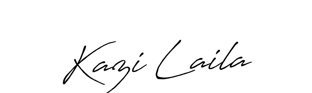 How to make Kazi Laila signature? Antro_Vectra_Bolder is a professional autograph style. Create handwritten signature for Kazi Laila name. Kazi Laila signature style 7 images and pictures png