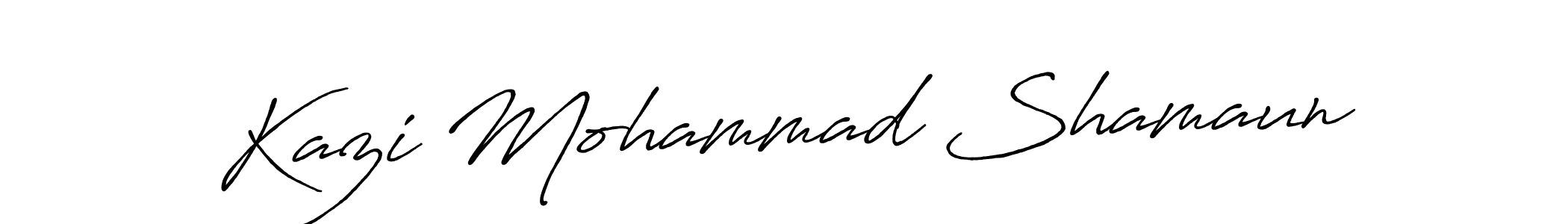 Make a beautiful signature design for name Kazi Mohammad Shamaun. Use this online signature maker to create a handwritten signature for free. Kazi Mohammad Shamaun signature style 7 images and pictures png