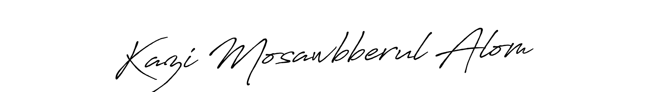 Similarly Antro_Vectra_Bolder is the best handwritten signature design. Signature creator online .You can use it as an online autograph creator for name Kazi Mosawbberul Alom. Kazi Mosawbberul Alom signature style 7 images and pictures png