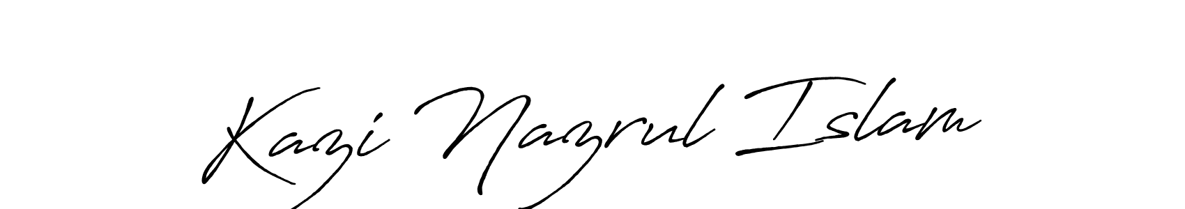Design your own signature with our free online signature maker. With this signature software, you can create a handwritten (Antro_Vectra_Bolder) signature for name Kazi Nazrul Islam. Kazi Nazrul Islam signature style 7 images and pictures png