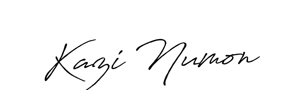It looks lik you need a new signature style for name Kazi Numon. Design unique handwritten (Antro_Vectra_Bolder) signature with our free signature maker in just a few clicks. Kazi Numon signature style 7 images and pictures png