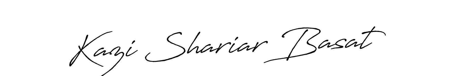 The best way (Antro_Vectra_Bolder) to make a short signature is to pick only two or three words in your name. The name Kazi Shariar Basat include a total of six letters. For converting this name. Kazi Shariar Basat signature style 7 images and pictures png