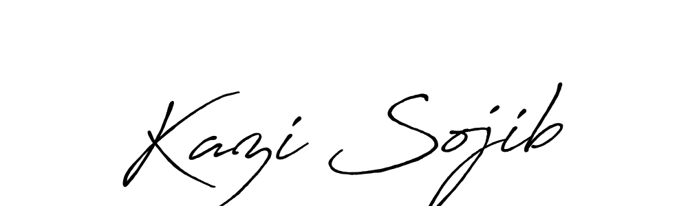 if you are searching for the best signature style for your name Kazi Sojib. so please give up your signature search. here we have designed multiple signature styles  using Antro_Vectra_Bolder. Kazi Sojib signature style 7 images and pictures png