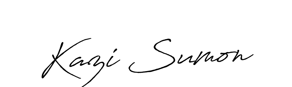 The best way (Antro_Vectra_Bolder) to make a short signature is to pick only two or three words in your name. The name Kazi Sumon include a total of six letters. For converting this name. Kazi Sumon signature style 7 images and pictures png